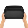 Panier BBQ solide avec bordure 279x279mm H30mm - 2 unités