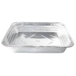 Barquette aluminium rectangulaire gastronorme 321x173mm H43mm 1700ml - 500 unités