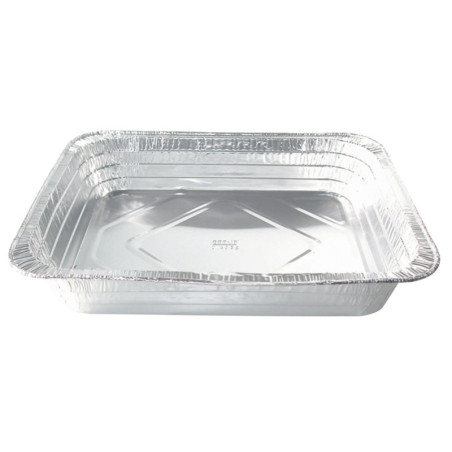 Barquette aluminium rectangulaire gastronorme 321x173mm H43mm 1700ml - 500 unités