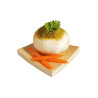 Mini assiette Bambou- 5 cm x 5 cm. 100 unités