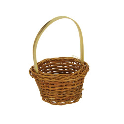 Mini panier osier à anse "Chiang" 6 x 10 cm x 10 unités