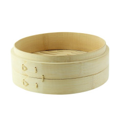 Cuiseur vapeur bambou "Dimys" Diam: 20 cm 20 x 7,4 cm - 2 unités