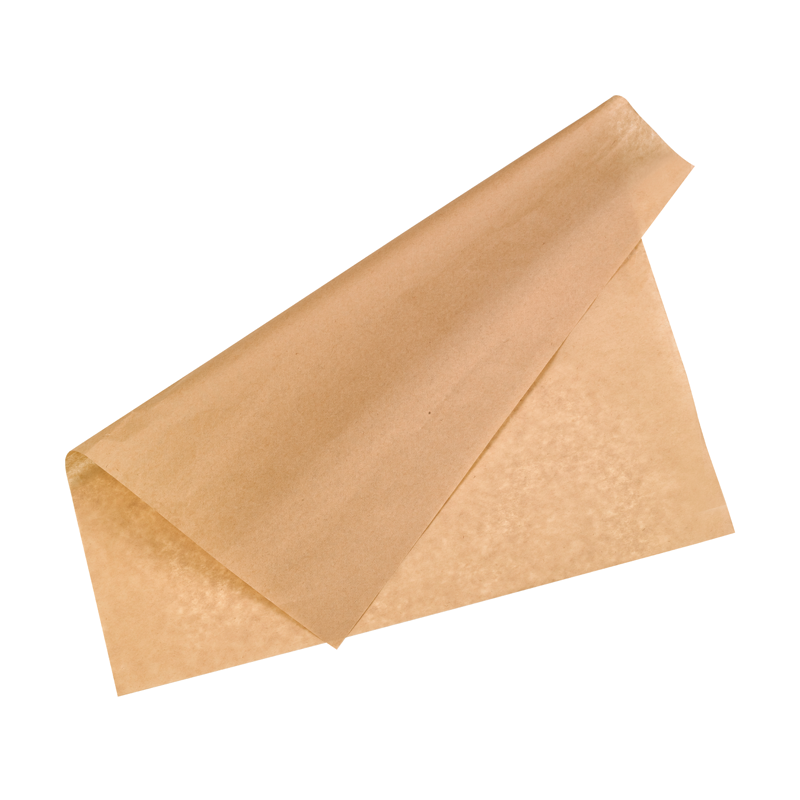 Papier alimentaire kraft brun ingraissable 40 x 40 cm - 1000 unités