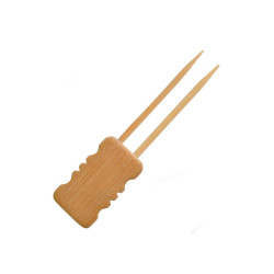 Pique bambou double "Mbola" 10 cm - 24 unités