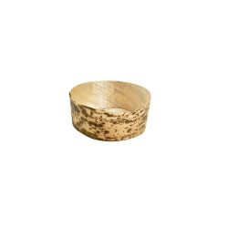Panier rond en feuille de bambou "Anno" 80 ml Diam: 7 cm 7 x 6,2 x 2,8 cm - 50 unités