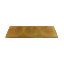Assiette bambou 3 compartiments "Patong" 18 x 6 x 1 cm - 12 unités