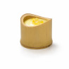 Demi-tube bambou "Tamago" 37 ml Diam: 5,5 cm 5,5 x 5,8 x 4,2 cm - 20 unités