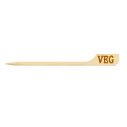 Pique bambou "Teppo Gushi" végétarien "Veg" 9 cm - 100 unités