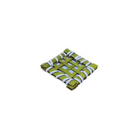 Carré bambou tressé 50x50mm - 100 unités