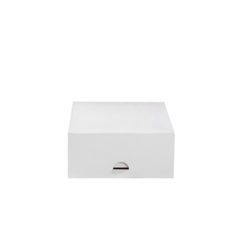 Boîte pâtissière carton blanche 16 x 16 x 8 cm - 50 unités