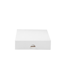Boîte pâtissière carton blanche 18 x 18 x 5 cm - 50 unités