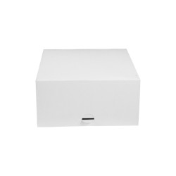 Boîte pâtissière carton blanche 20 x 20 x 10 cm - 50 unités