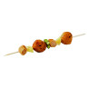 Brochette bois ronde 25 cm - 200 unités