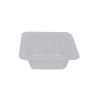 Barquette plastique PS translucide carrée  62x62mm H23mm 40ml - 2000 unités