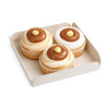 Carré rainé carton blanc 13 x 13 x 2 cm - 250 unités