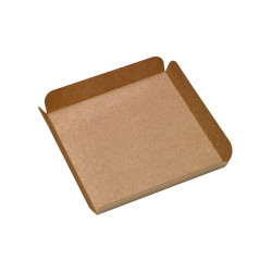 Carré rainé carton brun 19 x 19 x 2 cm - 250 unités