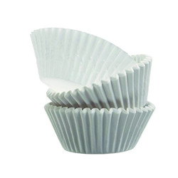 Caissette papier de cuisson ronde blanche ingraissable Diam: 7 cm 7 x 3 cm - 1000 unités