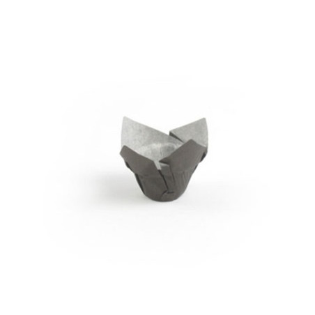 Caissette de cuisson forme tulipe en papier noir ingraissable Diam: 12 cm 12 x 12 cm - 1000 unités