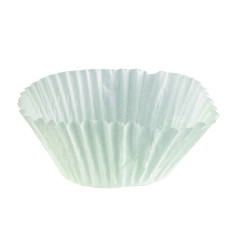 Caissette papier de cuisson ronde blanche siliconée Diam: 5,5 cm 5,5 x 4,1 cm - 100 unités