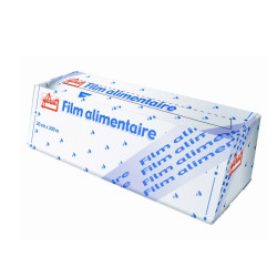 Film alimentaire PVC 300M en boite distributrice 45 cm - 6 unités