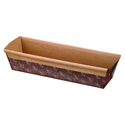 Moule cuisson carton micro-cannelé brun 18,8 x 5 x 4,8 cm - 300 unités