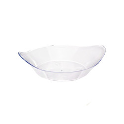 Mini Assiette Transparente En Pp - 8 cm x 6.5 cm x 1.5 cm - 30 unités