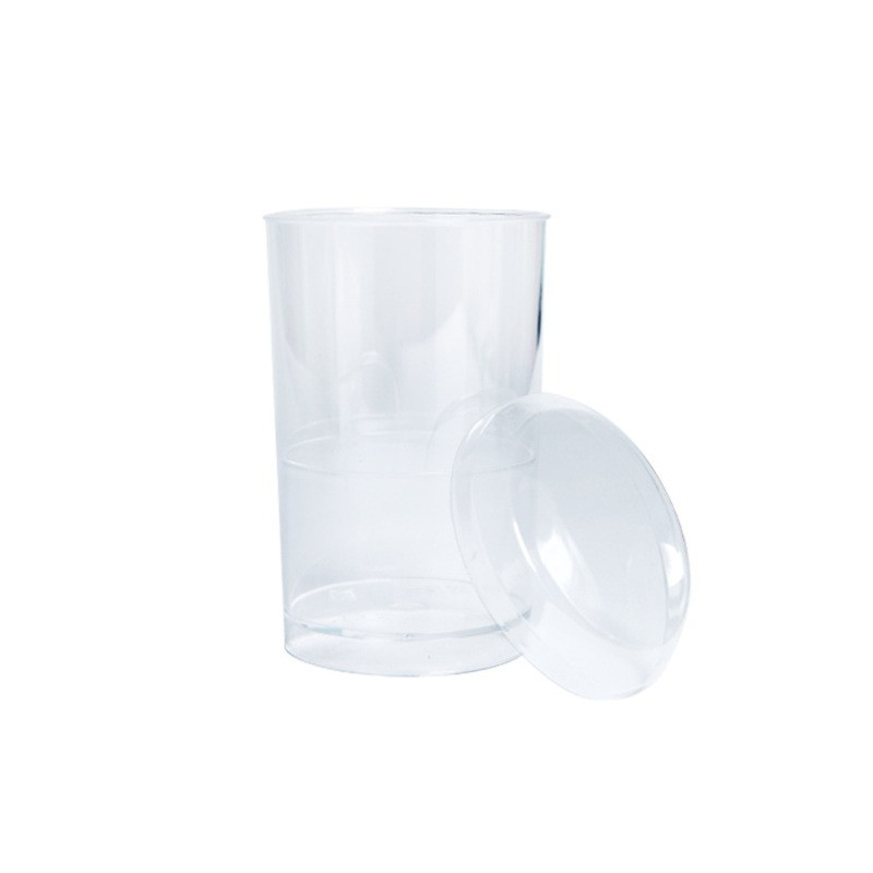 Couvercle transparent plastique PET  H10mm - 200 unités