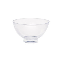 Mini coupelle plastique PS transparente "Milou" 60 ml Diam: 6,5 cm 6,5 x 2,7 x 3,8 cm - 12 unités