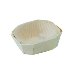 Moule de cuisson bois rond Diam: 9 cm 5 cm - 300 unités