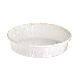 Pot papier plissé blanc 30 ml Diam: 5,7 cm 4,2 x 2,9 x 3 cm - 250 unités