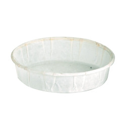 Pot papier plissé blanc avec boîte distributrice 30 ml Diam: 4,4 cm 4,4 x 3 x 2,8 cm - 200 unités
