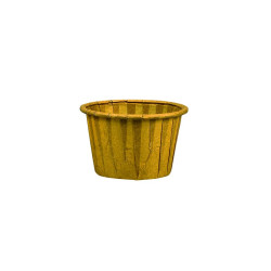 Pot papier plissé kraft avec boîte distributrice 30 ml Diam: 4,4 cm 4,4 x 3 x 2,8 cm - 200 unités
