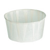 Pot papier plissé blanc 165 ml Diam: 8 cm 8 x 6,4 x 4 cm - 250 unités