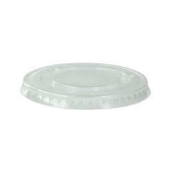 Couvercle PET plat transparent Diam: 7,4 cm 7,4 cm - 100 unités