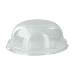Couvercle PET transparent dôme Diam: 8 cm 8 x 3,6 cm - 100 unités