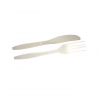 couverts plastique couteau creme fourchette creme