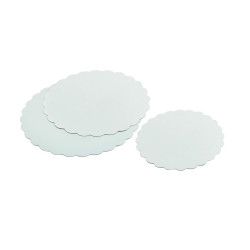 Rond festonné carton blanc Diam: 32 cm 32 x 0,07 cm - 250 unités