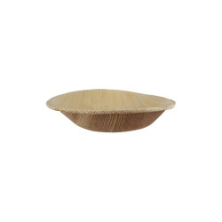 Coupelle ronde en palmier 100 ml Diam: 10 cm 10 x 6 x 2 cm - 25 unités