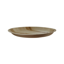 Assiette ronde en palmier Diam: 30 cm 30 x 26,5 x 3,5 cm - 25 unités