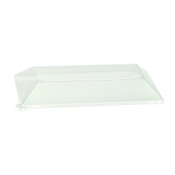 Couvercle RPET transparent 27,5 x 14 x 3 cm - 25 unités