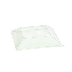 Couvercle RPET transparent 20 x 20 x 5 cm - 25 unités