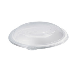 Couvercle Dome Pet Transparent Pour Assiette Pulpe - 28 cm x 28 cm x 1 cm - 25 unités