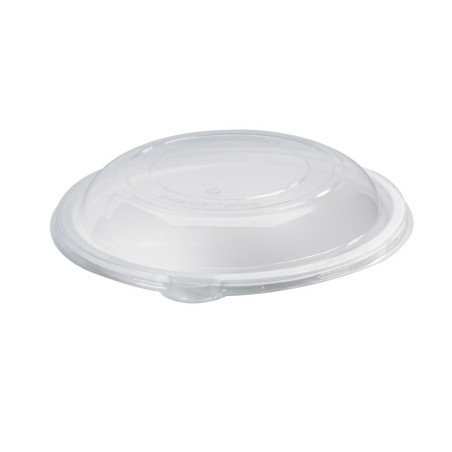 Couvercle Dome Pet Transparent Pour Assiette Pulpe - 28 cm x 28 cm x 1 cm - 25 unités