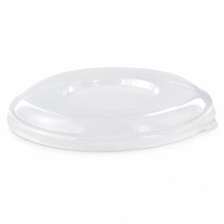Couvercle PLA transparent Diam: 19,6 cm 19,6 cm - 125 unités