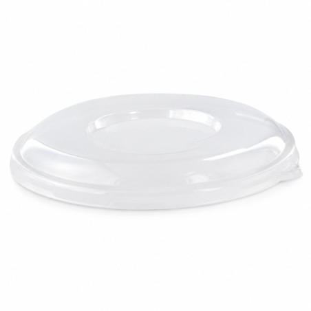 Couvercle PLA transparent Diam: 19,6 cm 19,6 cm - 125 unités