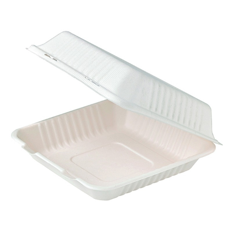Coquille blanche en pulpe  220x204mm H84mm 850ml - 50 unités