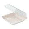 Coquille blanche en pulpe  220x204mm H84mm 850ml - 50 unités