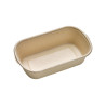 Boîte rectangulaire brune en pulpe "Eco-Rec" 700 ml 19,5 x 11,6 x 5 cm - 50 unités