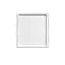 Plateau rectangulaire pulpe "Atlas" format 2/3 - 27,3 cm x 26,5 cm x 2 cm - 20 unités