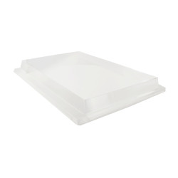 Couvercle plat transparent en plastique PET 380x280, H40 mm - 10 unités